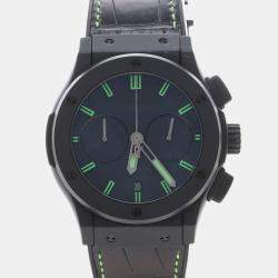 Pre Owned Hublot Classic Fusion Chronograph Ceramic 521.CI.1110.LR.SDQ12 Automatic Black Ceramic Men's Wristwatch 45mm