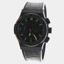 Pre Owned Hublot Classic Fusion Chronograph Ceramic 521.CI.1110.LR.SDQ12 Automatic Black Ceramic Men's Wristwatch 45mm