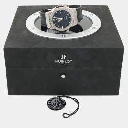 Pre Owned Hublot Classic Fusion 1319506 Automatic Black Titanium Men's Wristwatch 42mm