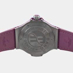 Pre Owned Hublot Big Bang 361.SV.6010.LR.1905 Quartz White Stainless Steel Women's Wristwatch 38 mm