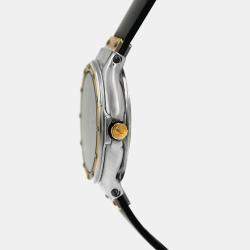 Pre Owned Hublot MDM Classic 1391.2 Quartz Black 18k Yellow Gold Stainless Steel Women's Wristwatch 28 mm