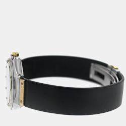 Pre Owned Hublot MDM Classic 1391.2 Quartz Black 18k Yellow Gold Stainless Steel Women's Wristwatch 28 mm