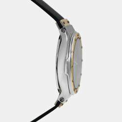Pre Owned Hublot MDM Classic 1393.2 Quartz Black 18k Yellow Gold Stainless Steel Women's Wristwatch 28 mm