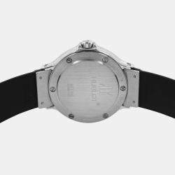Pre Owned Hublot MDM Classic 1393.2 Quartz Black 18k Yellow Gold Stainless Steel Women's Wristwatch 28 mm