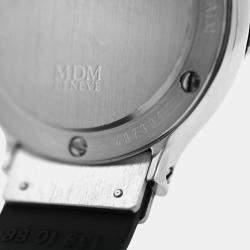Pre Owned Hublot MDM Classic 1393.2 Quartz Black 18k Yellow Gold Stainless Steel Women's Wristwatch 28 mm