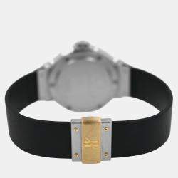 Pre Owned Hublot MDM Classic 1393.2 Quartz Black 18k Yellow Gold Stainless Steel Women's Wristwatch 28 mm