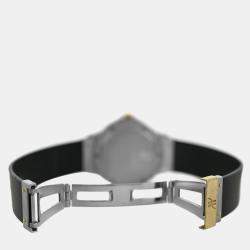 Pre Owned Hublot MDM Classic 1401.2 Quartz Black 18k Yellow Gold Stainless Steel Women's Wristwatch 32 mm