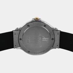 Pre Owned Hublot MDM Classic 1401.2 Quartz Black 18k Yellow Gold Stainless Steel Women's Wristwatch 32 mm