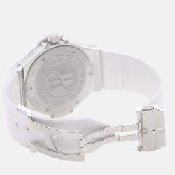 Pre Owned Hublot Big Bang 361.SE.2010.RW.1104 Quartz White Diamonds Stainless Steel Women's Wristwatch 38mm