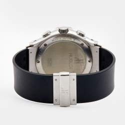 Hublot Burgundy Diamonds Stainless Steel Rubber MDM Chronograph 1810.1.024 Women's Wristwatch 40MM