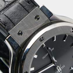 Hublot Grey Titanium Alligator Classic Fusion 565.NX.7071.LR  Women's Wristwatch 38 mm 