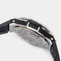 Hublot Black Stainless Steel Diamond Rubber Big Bang 361.SX.1270.RX.1104 Women's Wristwatch 38 mm