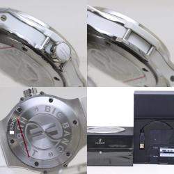 Hublot White Stainless Steel Diamond Big Bang 361.SE.2010.RW.1104 Quartz Women's Wristwatch 38 mm