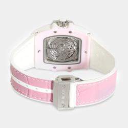 Hublot Pink Ceramic Diamond Spirit of Big Bang Automatic Women's Wristwatch 39 mm