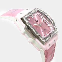 Hublot Pink Ceramic Diamond Spirit of Big Bang Automatic Women's Wristwatch 39 mm