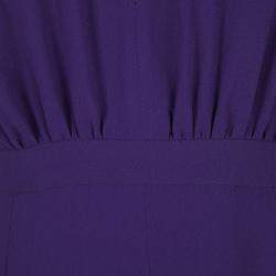 Pre Owned Hugo Boss Purple V-Neck Sleeveless Diwendyn Maxi Dress S