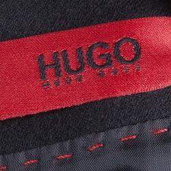 Pre Owned Hugo by Hugo Boss Black Wool Dress L