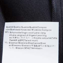 Pre Owned Hugo by Hugo Boss Black Wool Dress L