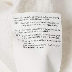 Hugo Boss Off-White Cotton HD Effect Logo Detail Sweatshirt M