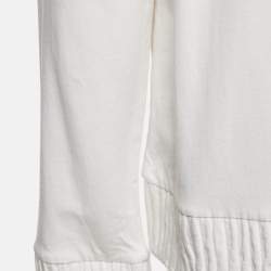 Hugo Boss Off-White Cotton HD Effect Logo Detail Sweatshirt M