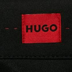 Hugo Boss Black Jersey Wide Leg Slit Detail Trousers S