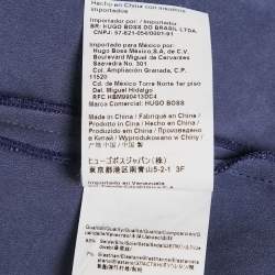 Hugo Boss Blue Silk Loose Fit Top S