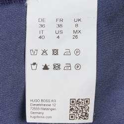 Hugo Boss Blue Silk Loose Fit Top S