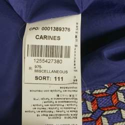 Pre Owned Hugo Boss Purple Jacquard Mid-Length Coat S