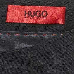 Pre Owned Hugo Boss Navy Blue Wool Short Dress M