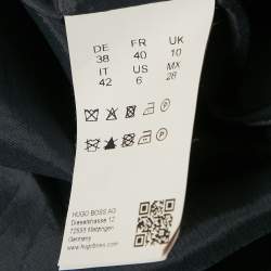 Pre Owned Hugo Boss Navy Blue Wool Short Dress M
