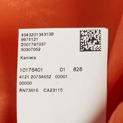 Pre Owned Hugo Boss Orange Crepe Kenlela Mini Dress S
