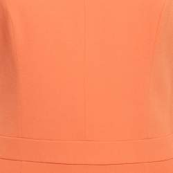 Pre Owned Hugo Boss Orange Crepe Kenlela Mini Dress S