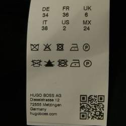 Pre Owned Hugo Boss Multicolor/Orange Tweed Mini Skirt S