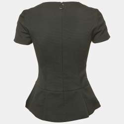 Pre Owned Hugo Boss Black Jacquard Top S