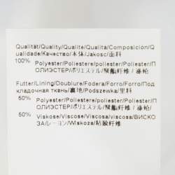 Pre Owned Boss By Hugo Boss White Floral Print Plisse Belted Midi Dress M