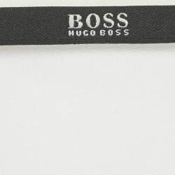 Pre Owned Hugo Boss Ivory Silk Pin Tucks Silk Rossita Blouse S