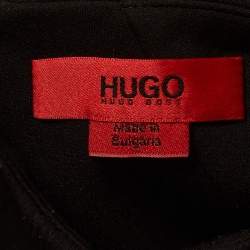 Pre Owned Hugo Boss Black Jersey Klhara Sheath Dress M