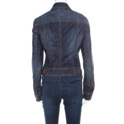 Pre Owned Boss By Hugo Boss Indigo Dark Wash Denim Jacket S