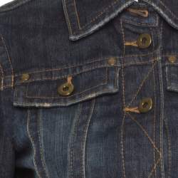 Pre Owned Boss By Hugo Boss Indigo Dark Wash Denim Jacket S