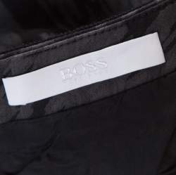 Hugo Boss Dark Grey Cotton A Line Short Skirt S