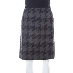 Hugo Boss Dark Grey Cotton A Line Short Skirt S