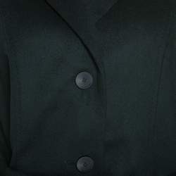 Boss By Hugo Boss Green Wool Belted Clairona Coat M