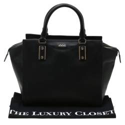 Pre Owned Hugo Boss Black Leather Maika Tote