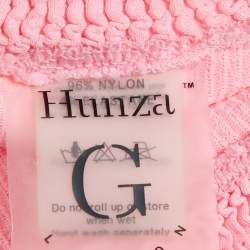 مملوكة مسبقًا Hunza G Pink Textured Jersey Tank Top S