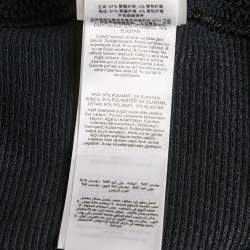 Pre Owned Hunza G Black Peplum Seersucker Swim Skirt One Size 