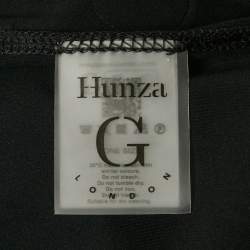 Pre Owned Hunza G Black Nylon Long Sarong ONE SIZE