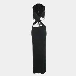 مملوكة مسبقًا I.Am.Gia Black Jersey Cut-Out Vivienne Dress S