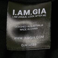 مملوكة مسبقًا I.Am.Gia Black Jersey Cut-Out Vivienne Dress S