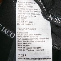 Ilse Jacobsen Navy Blue Technical Hooded Zip-Up Raincoat M