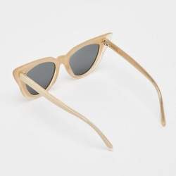 Illesteva Beige/Black Emmanuelle Cat Eye Sunglasses
